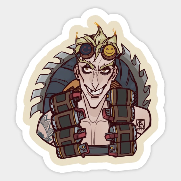 Junkrat Sticker by certibbs